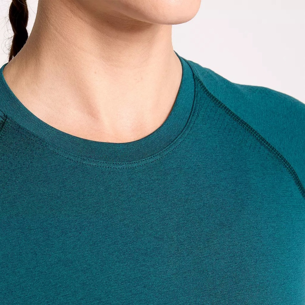 NWT Calia Seamless Tee | Sea Green Space Dye | Size S - Picture 4 of 8